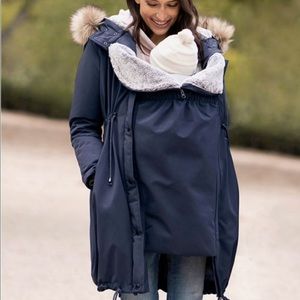 Seraphine Slate 3 in 1 Maternity Jacket with Pouch